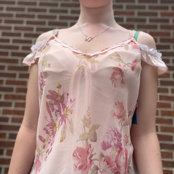 Vintage sheer floral tank - Picture 9 of 12